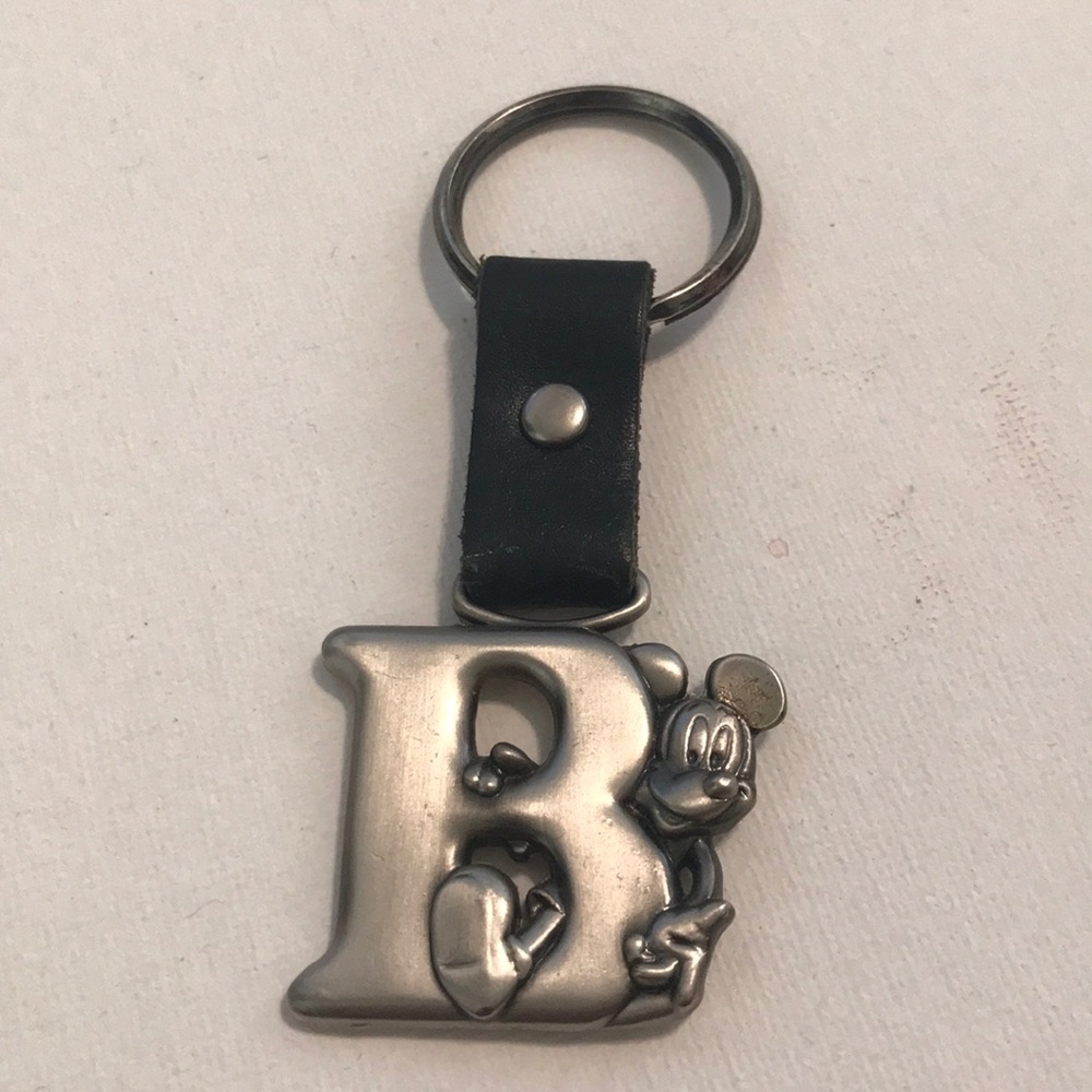 Vintage Disney B Initial Keychain